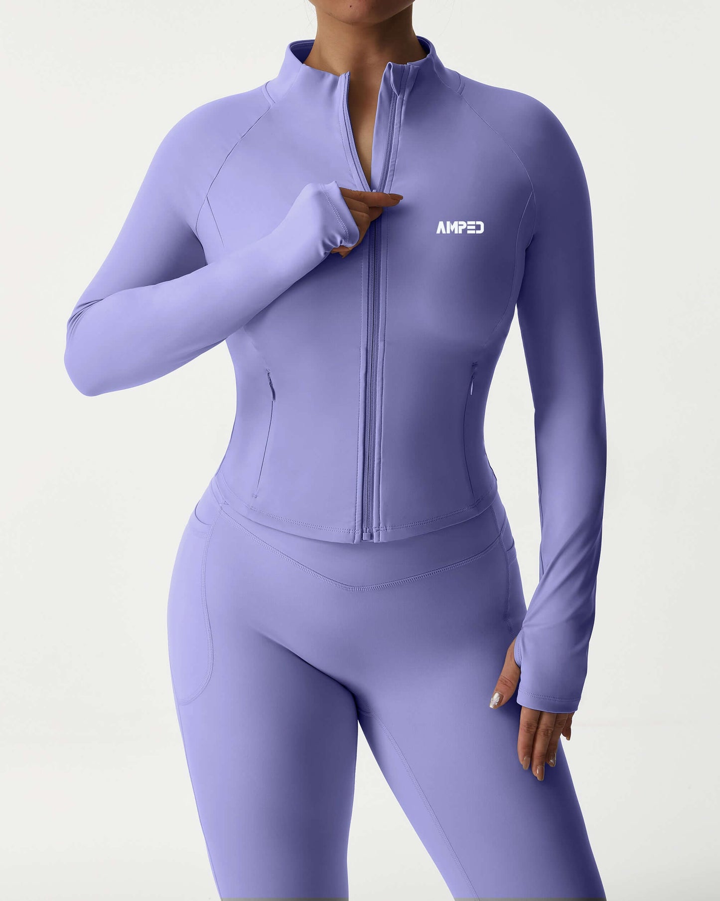 Amped Fitness Seamless 2-Piece Set (Legging and Jacket)